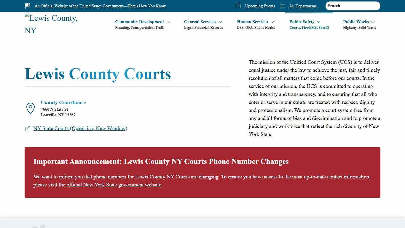 Equal Justice, Respect, Dignity, No Bias: Lewis County Courts
